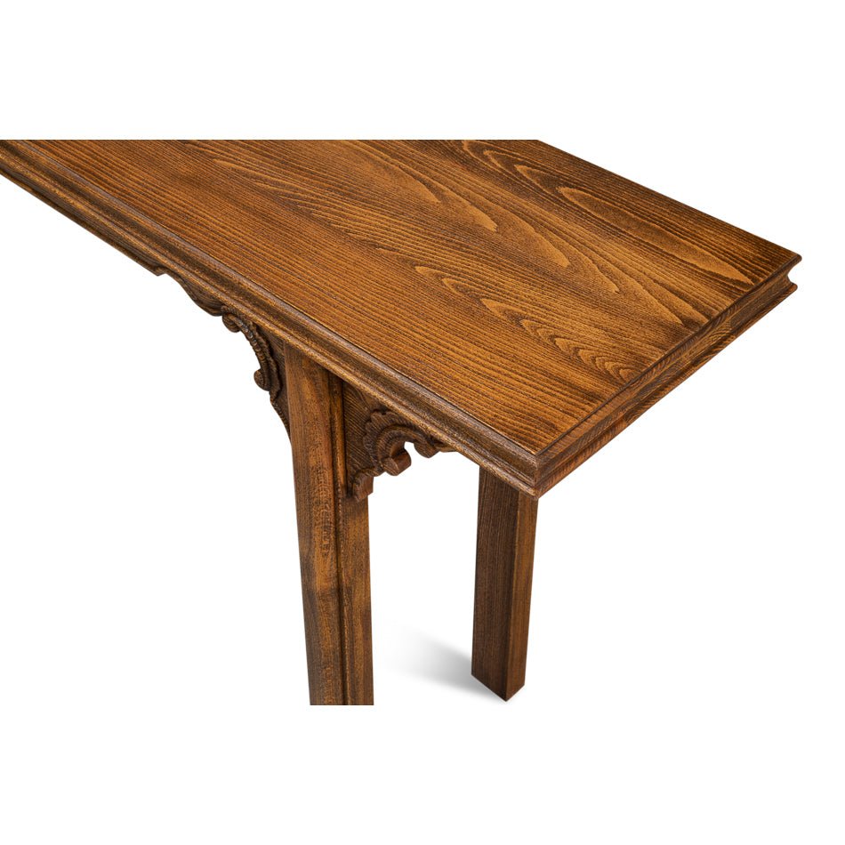 Chinese Ming Style Carved Console - English Georgian America