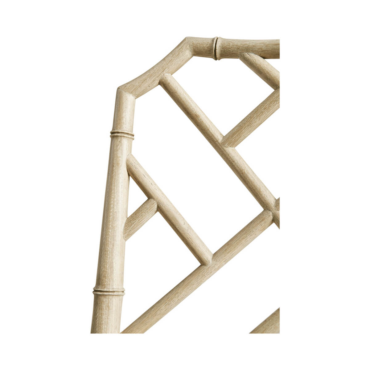 Chippendale Bamboo Dining Chair - Light Oak - English Georgian America