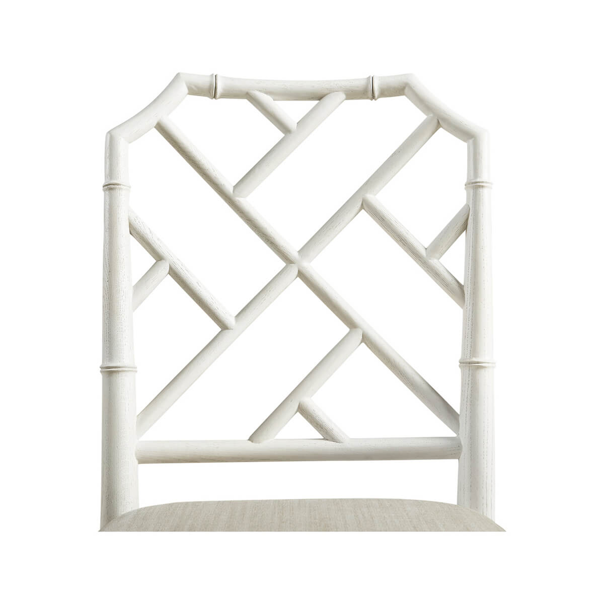 Chippendale Bamboo Dining Chair - White - English Georgian America