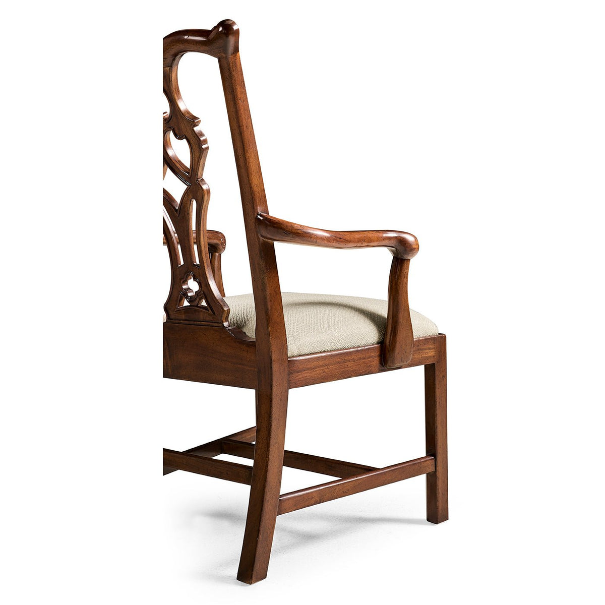 Chippendale Carved Mahogany Dining Armchair - English Georgian America