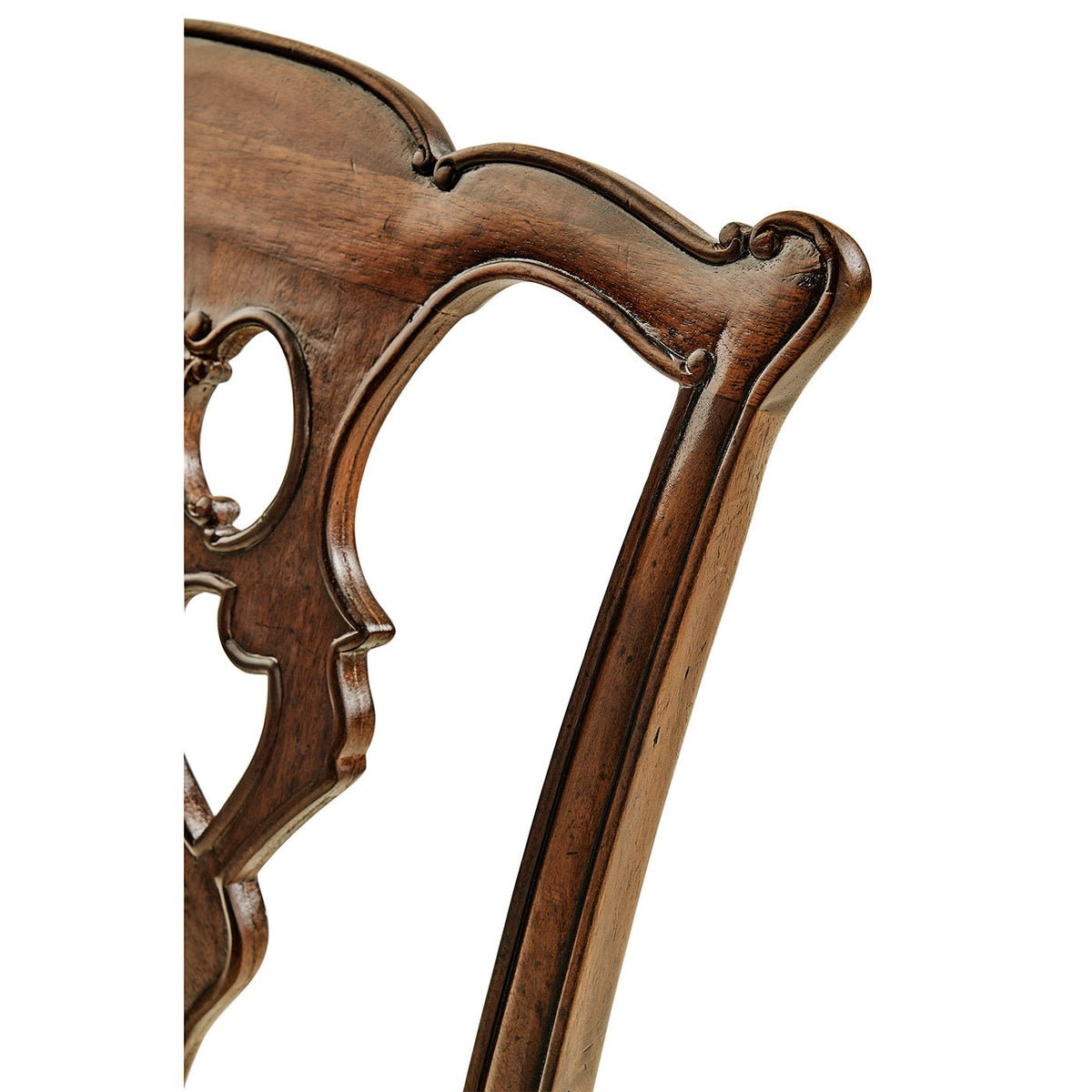 Chippendale Carved Mahogany Dining Chair - English Georgian America