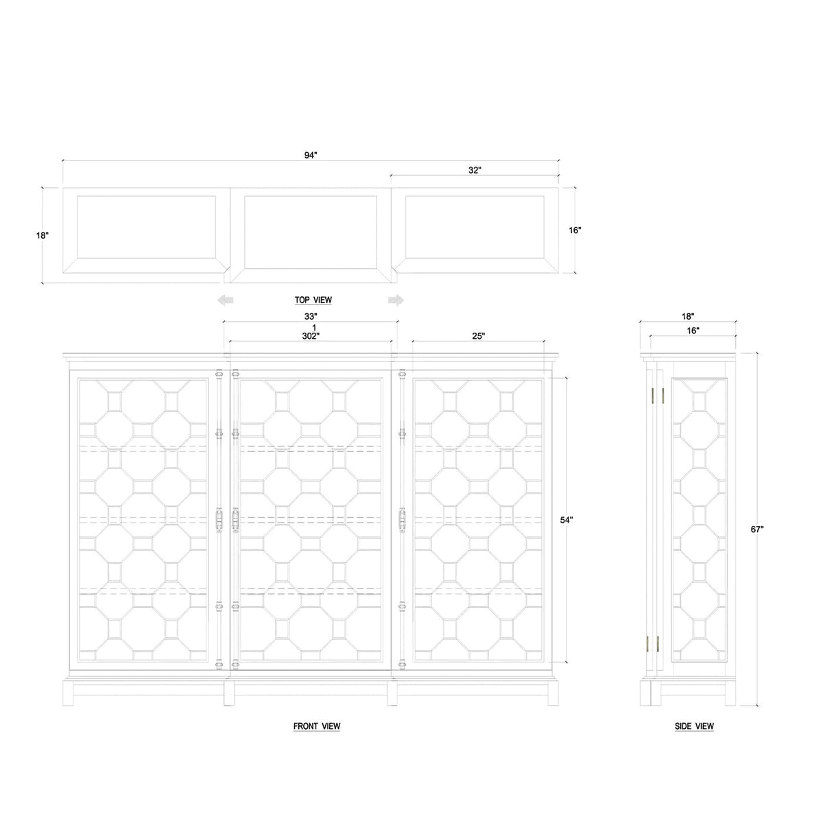 Chippendale Display Cabinet - English Georgian America