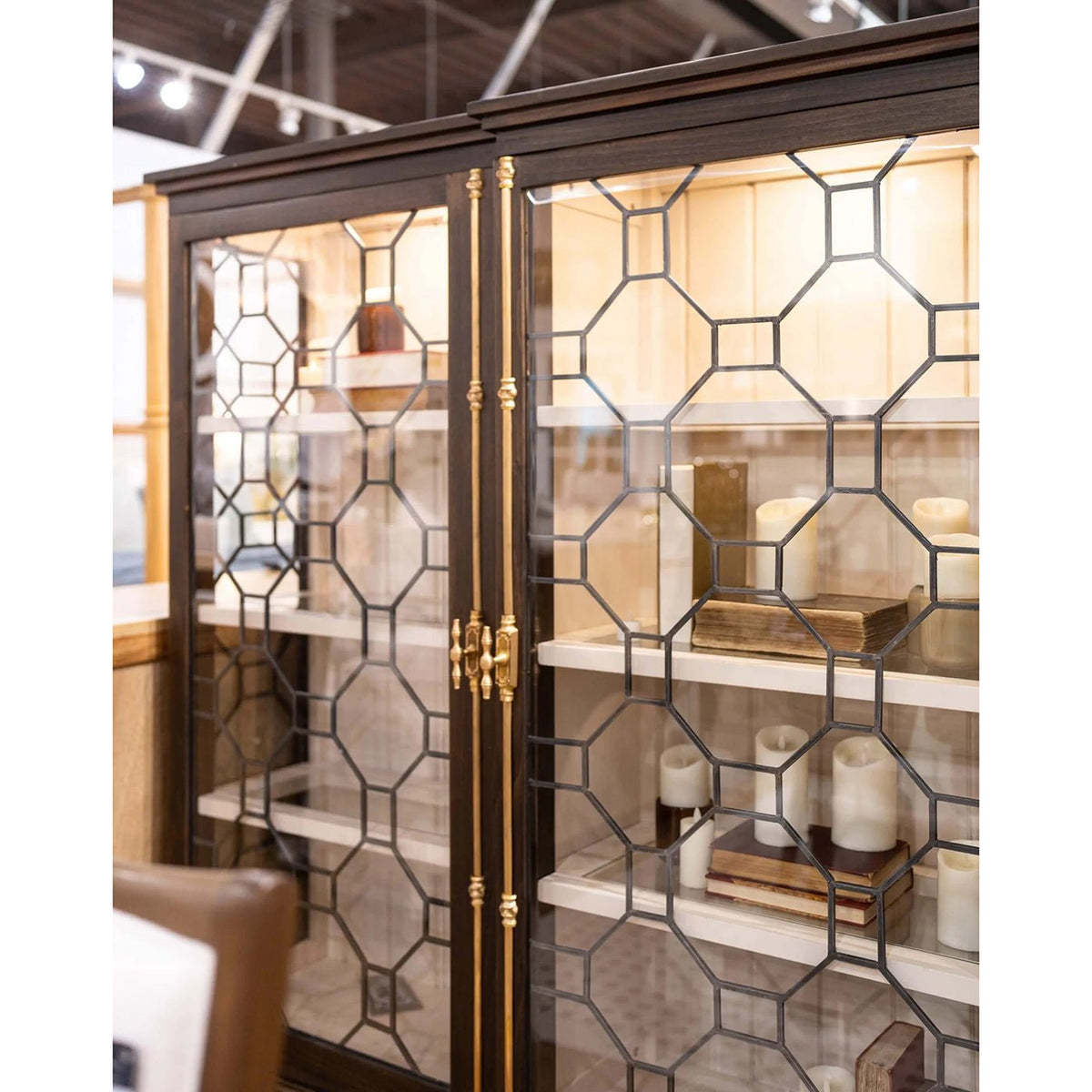 Chippendale Display Cabinet - English Georgian America