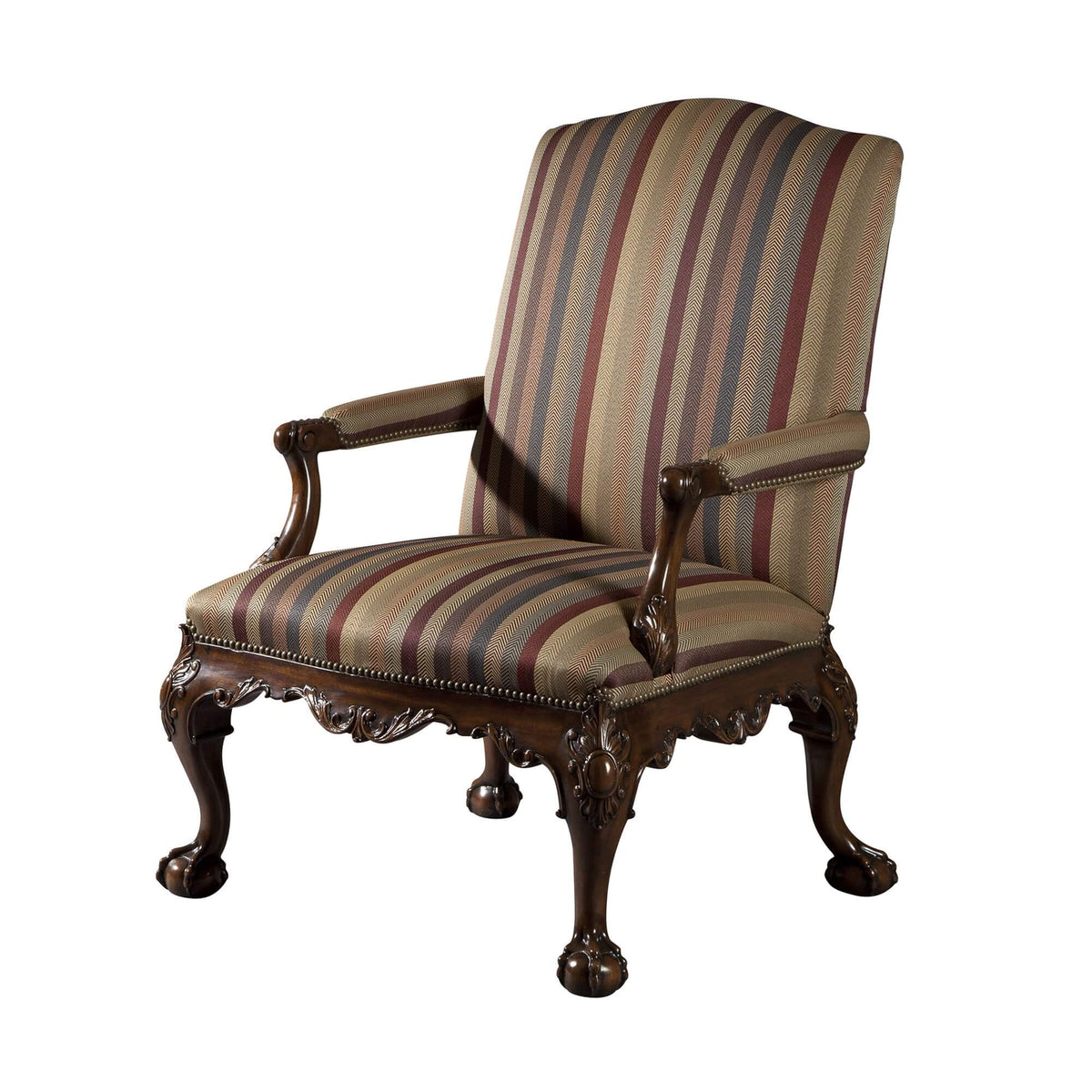 Chippendale Gainsborough Armchair - English Georgian America