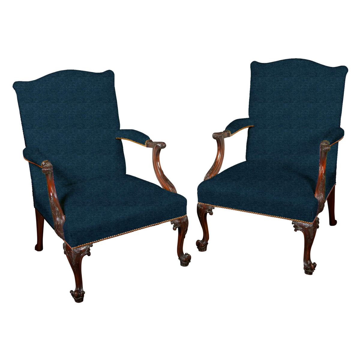 Chippendale Gainsborough Armchair - English Georgian America
