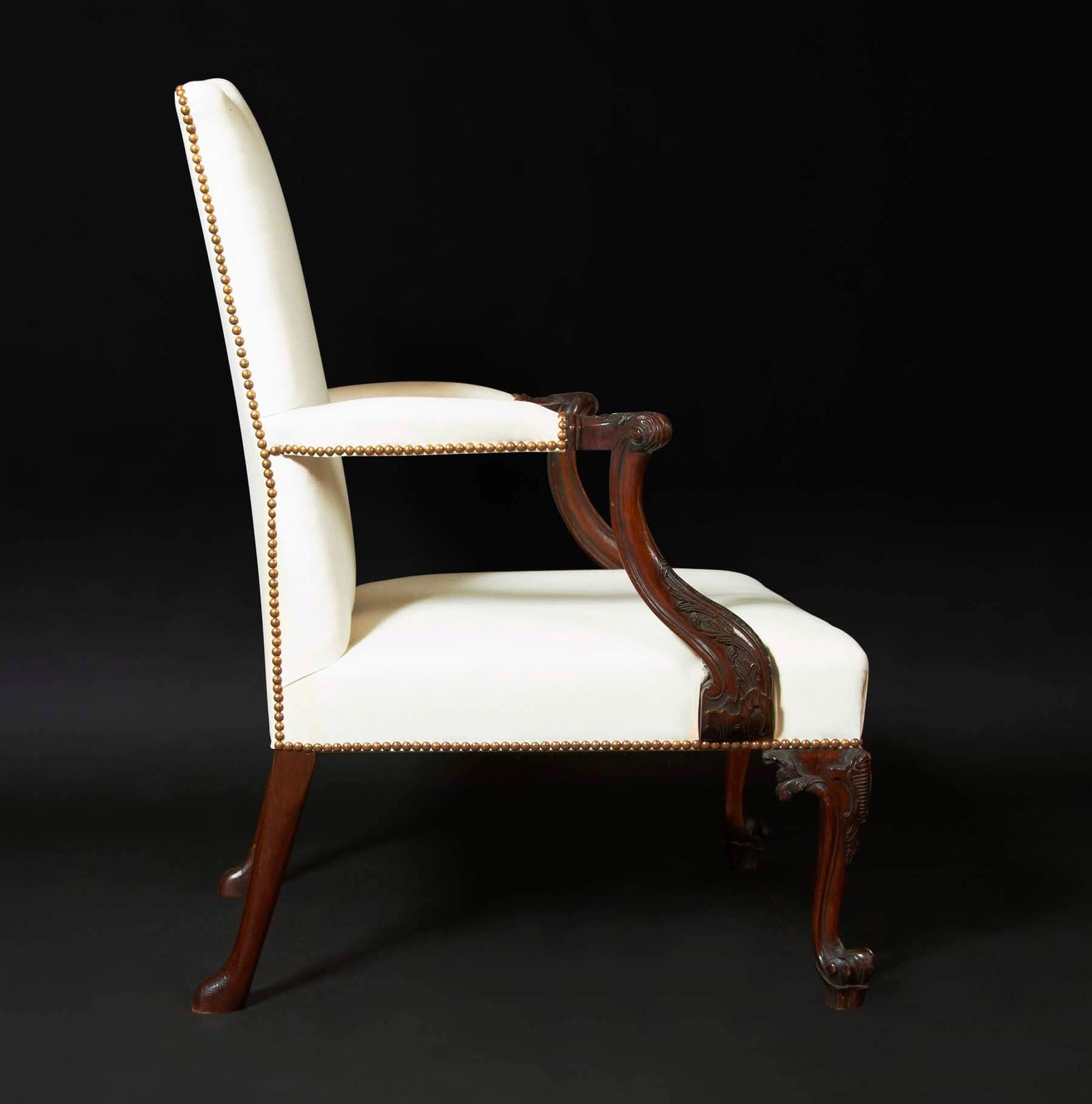 Chippendale Gainsborough Armchair - English Georgian America