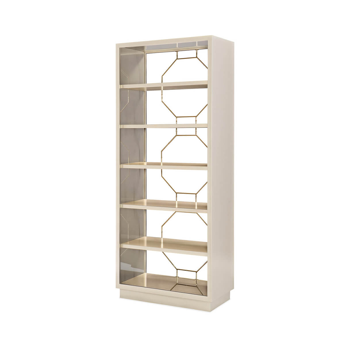 Chippendale Inspired Modern Etagere - English Georgian America