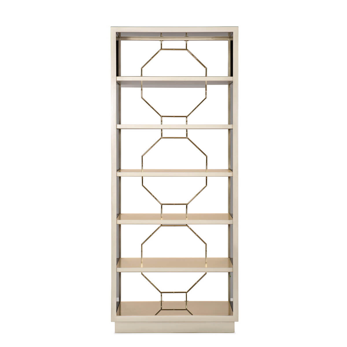 Chippendale Inspired Modern Etagere - English Georgian America