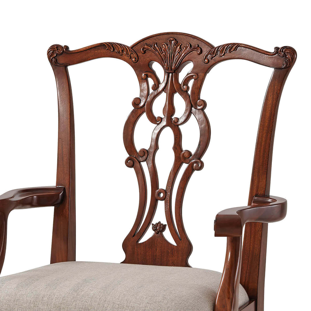 Chippendale Mahogany Dining Armchair - English Georgian America