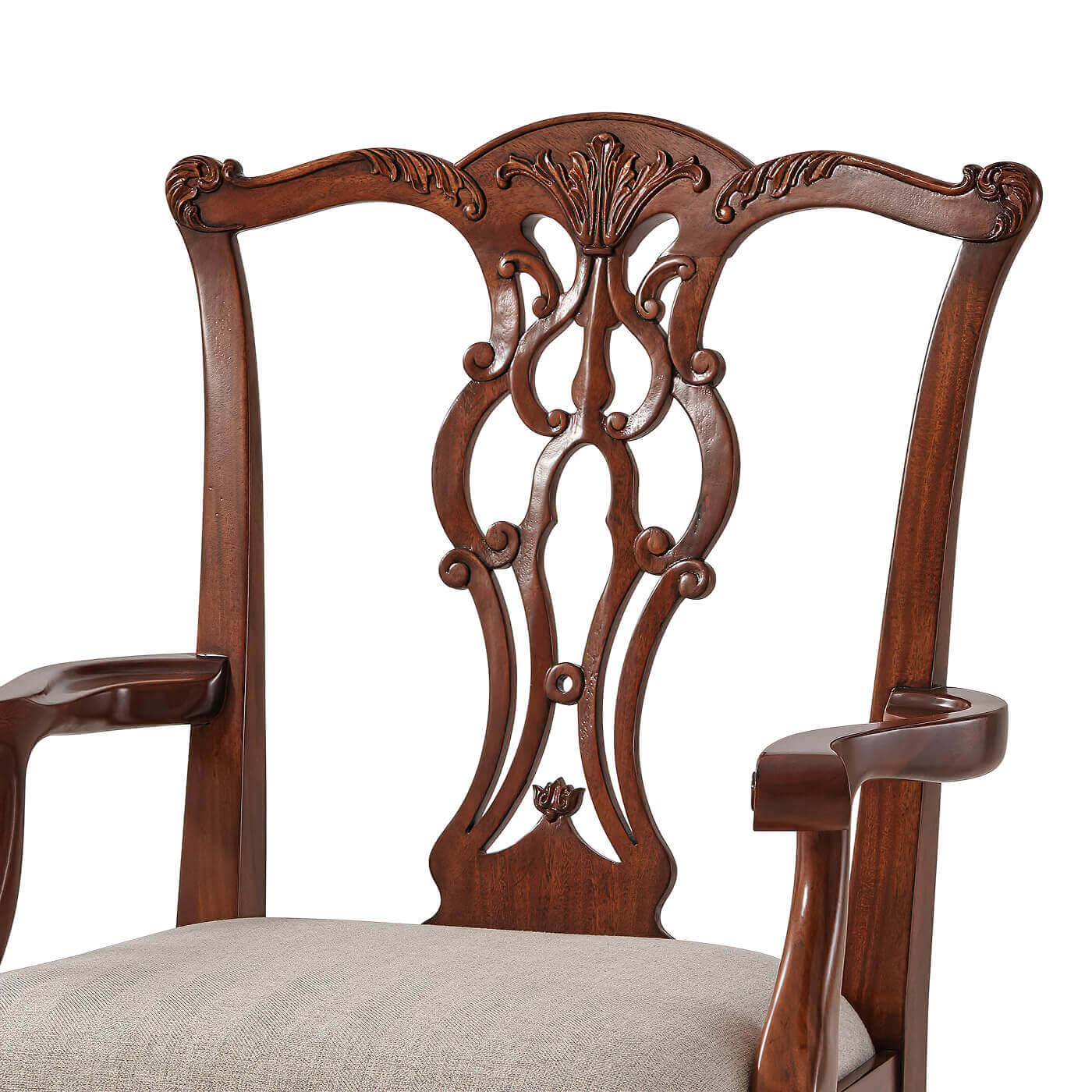 Chippendale Mahogany Dining Armchair - English Georgian America