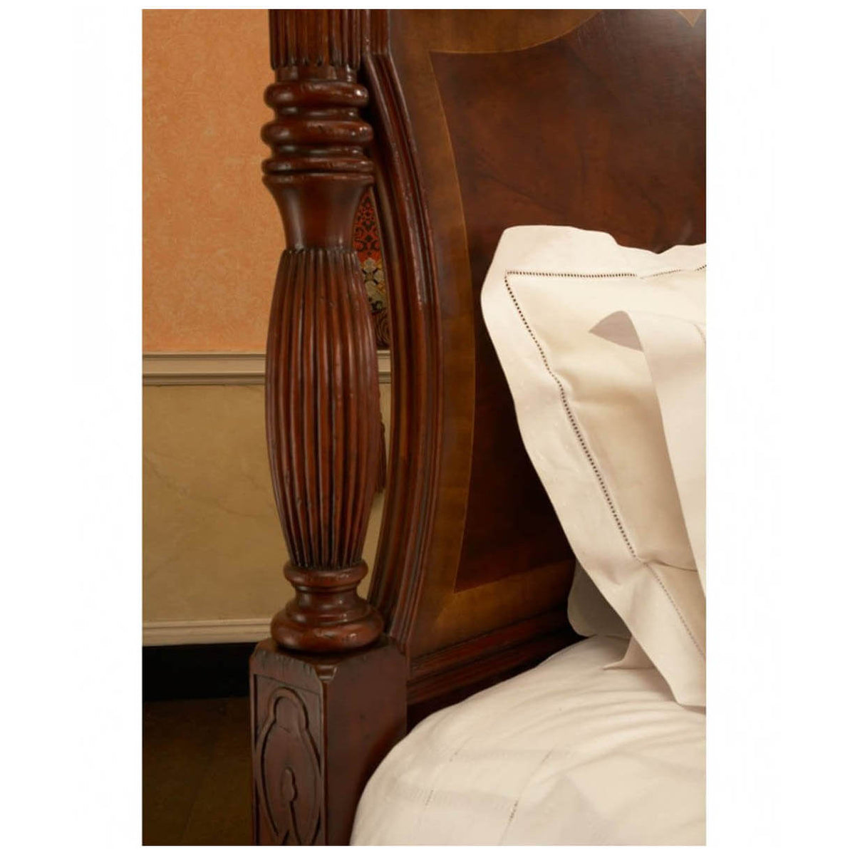 Chippendale Mahogany Four Post Bed - US KING - English Georgian America
