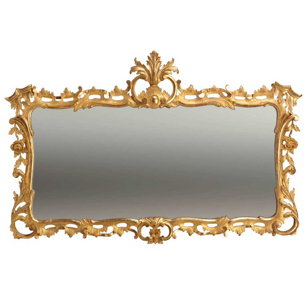 Chippendale Overmantle Mirror - English Georgian America