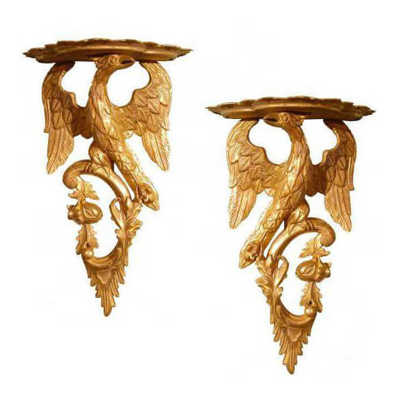 Chippendale Wall Brackets - English Georgian America