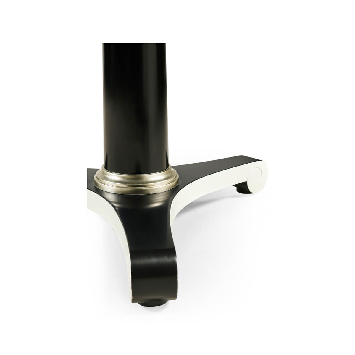 Classic Black and White Dining Table - 48&quot; - English Georgian America