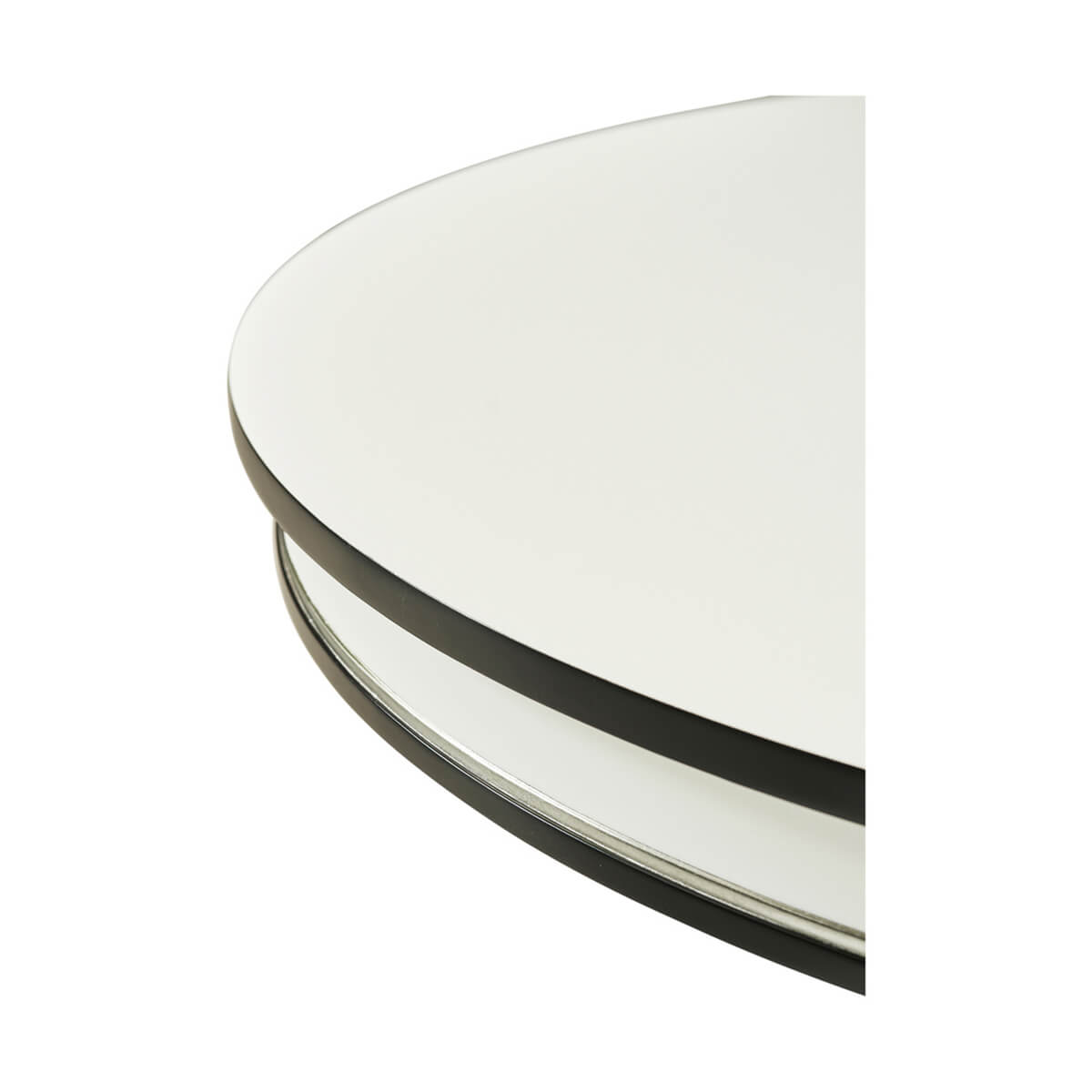 Classic Black and White Dining Table - 48&quot; - English Georgian America