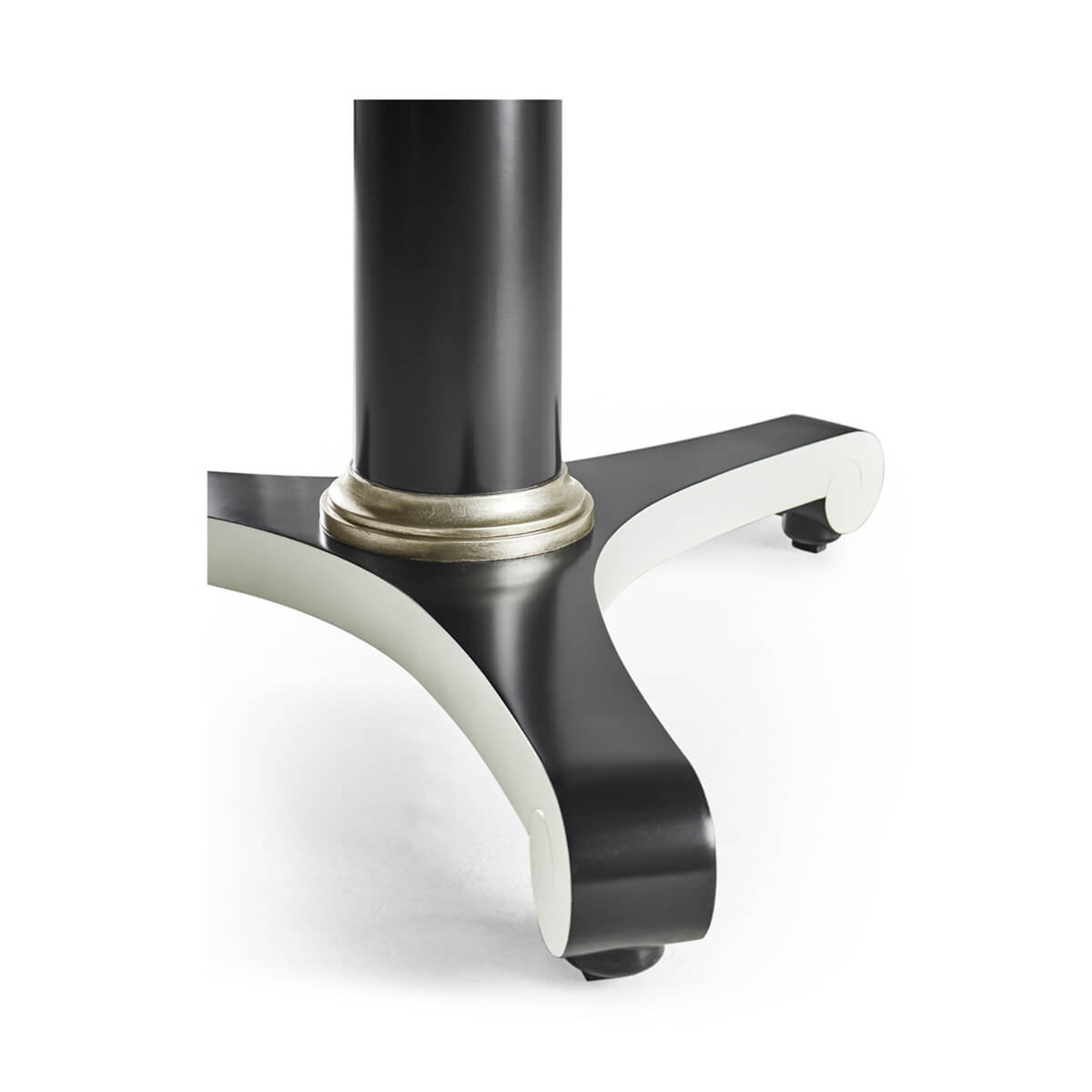 Classic Black and White Dining Table - 60&quot; - English Georgian America