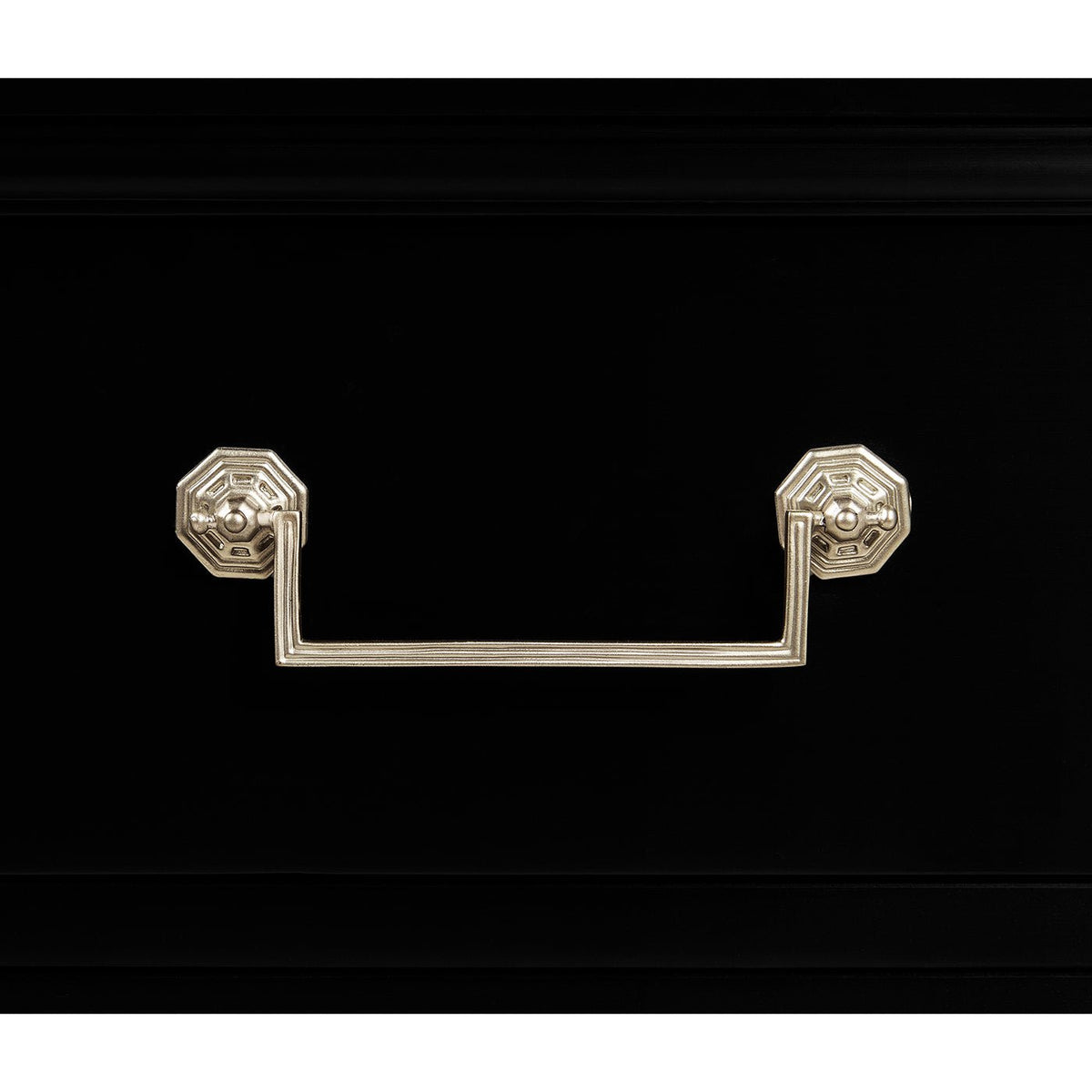 Classic Black Display Cabinet - English Georgian America