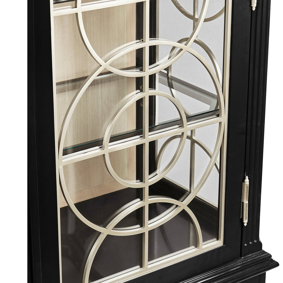 Classic Black Display Cabinet - English Georgian America