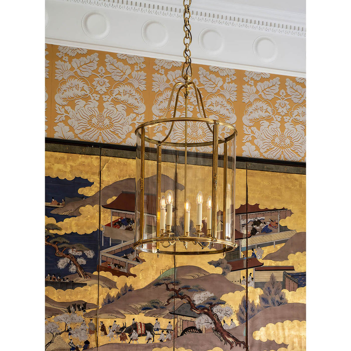 Classic Brass Hall Lantern - English Georgian America