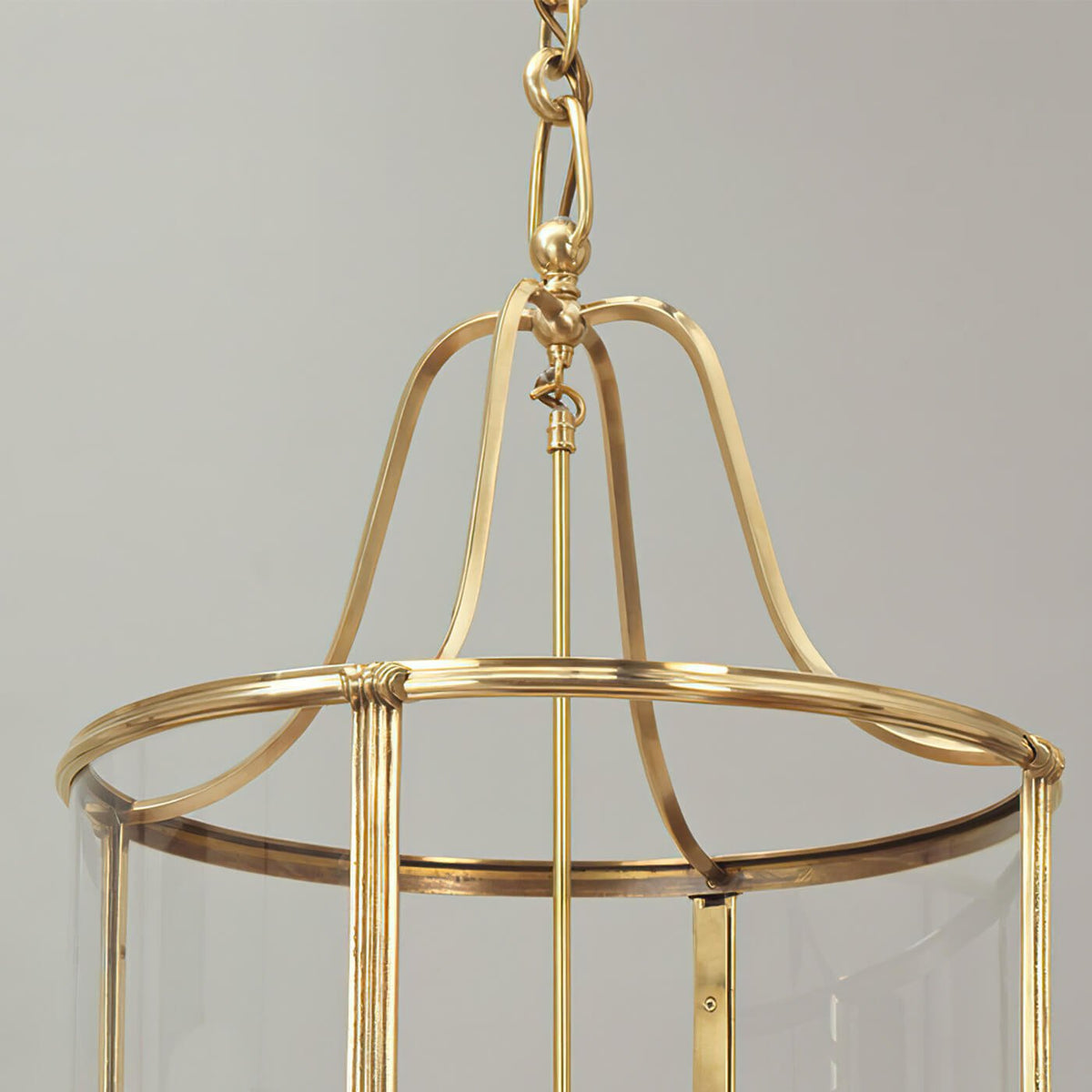 Classic Brass Hall Lantern - English Georgian America