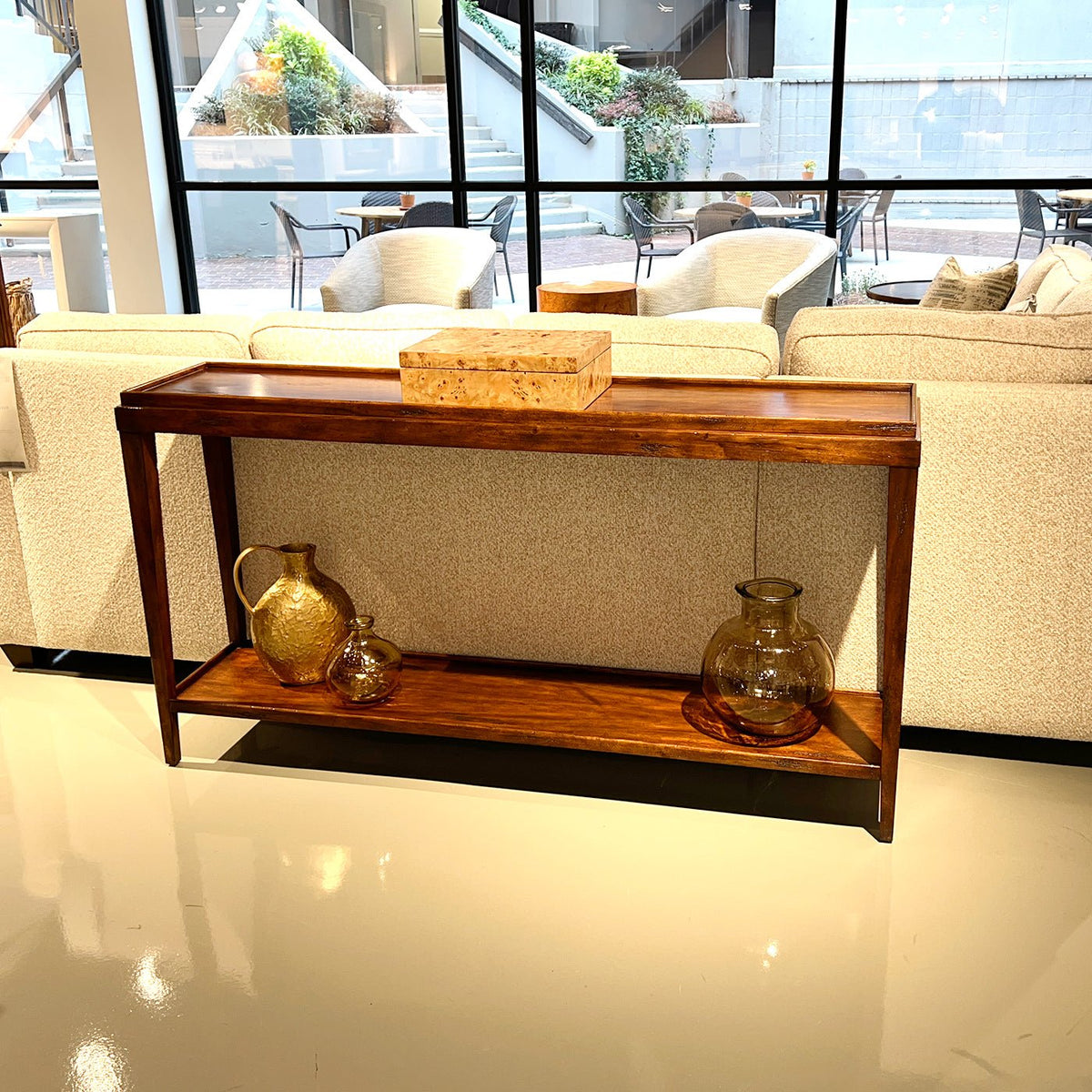 Classic Console Table - Country Finish - English Georgian America