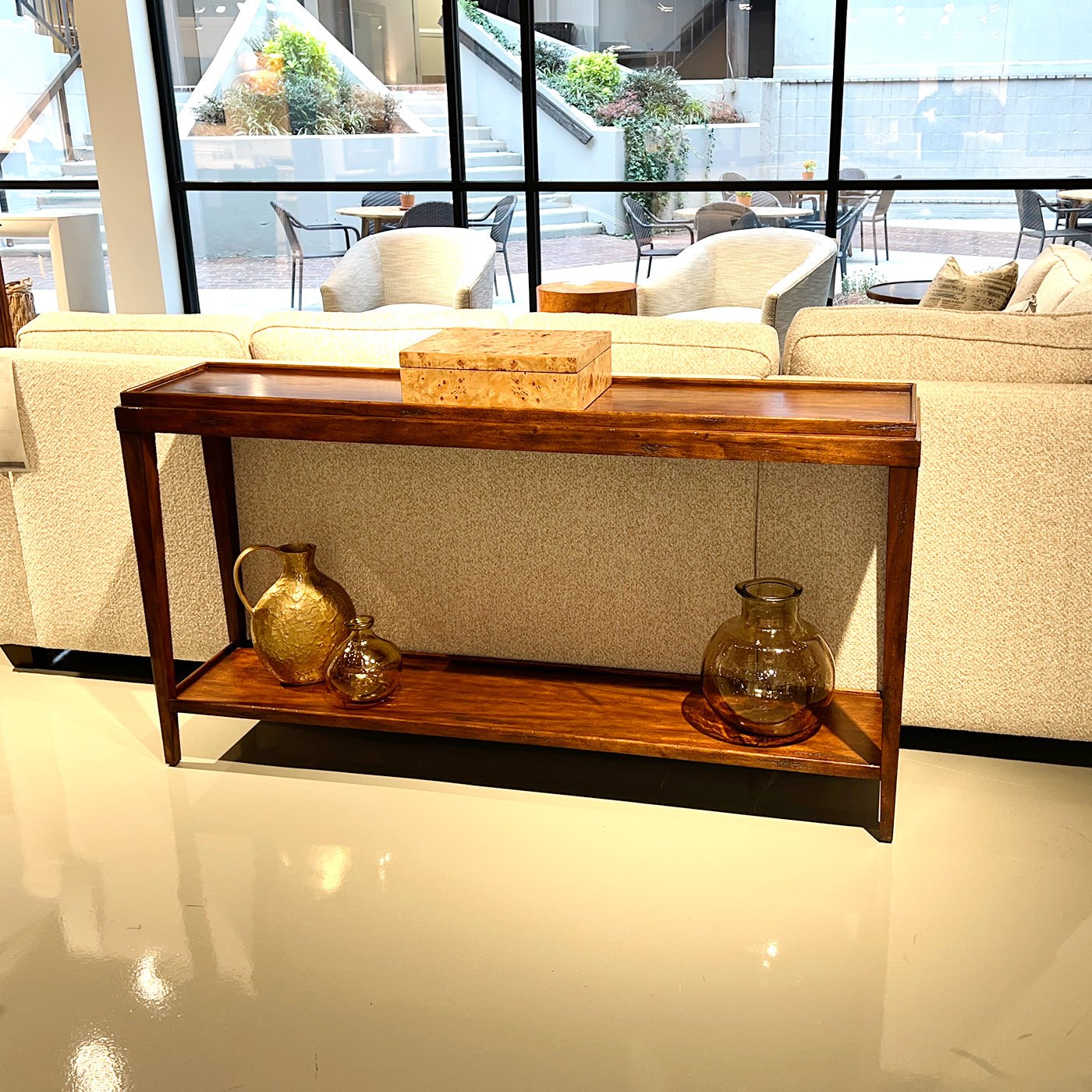 Classic Console Table - Country Finish - English Georgian America