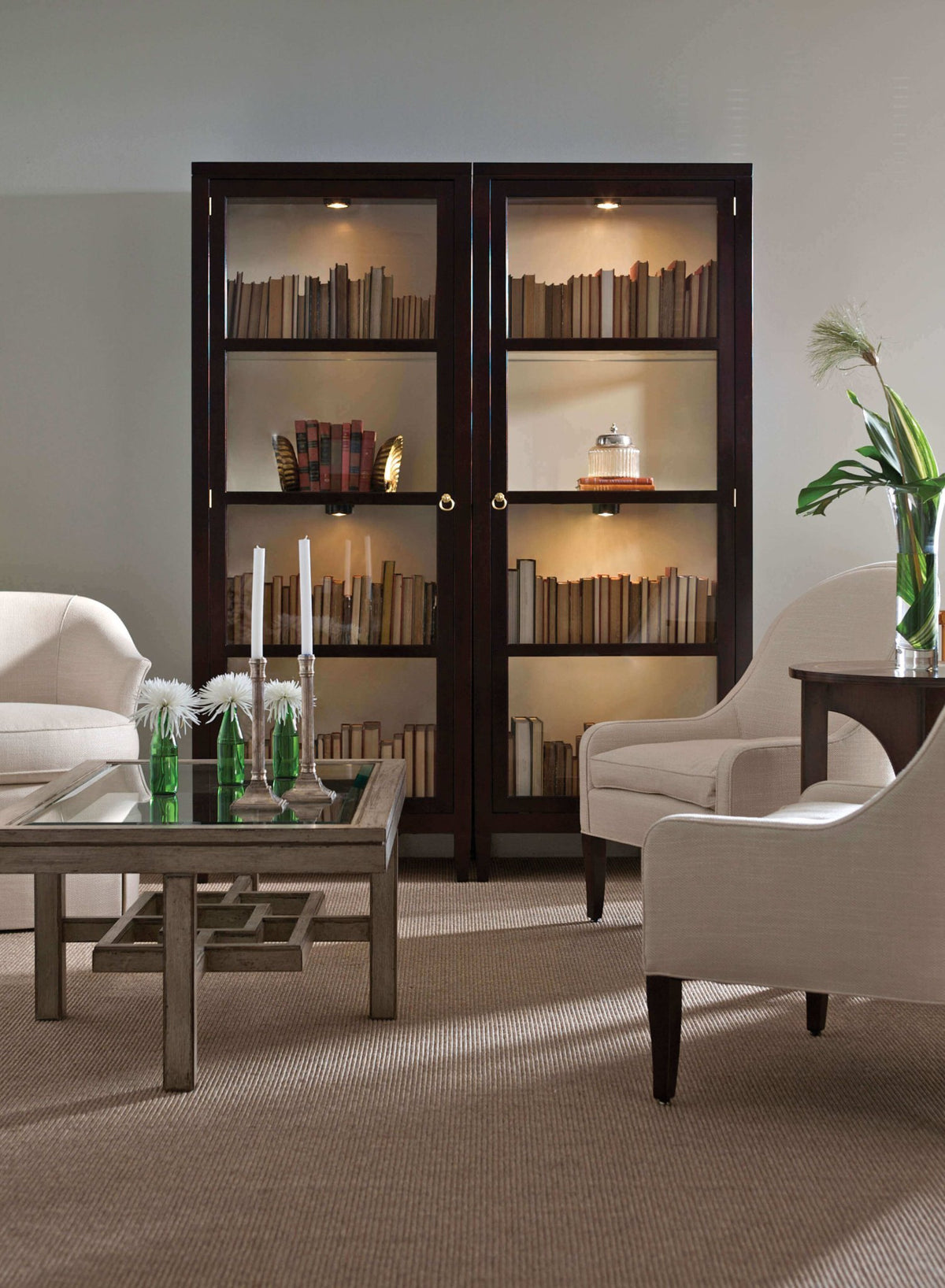 Classic Curio Cabinet - English Georgian America