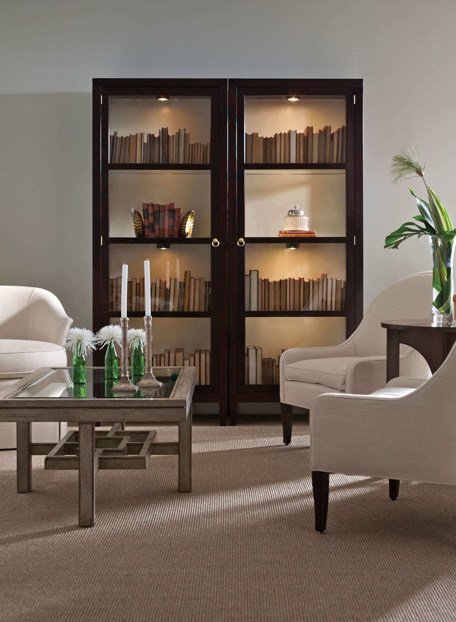 Classic Curio Cabinet - English Georgian America