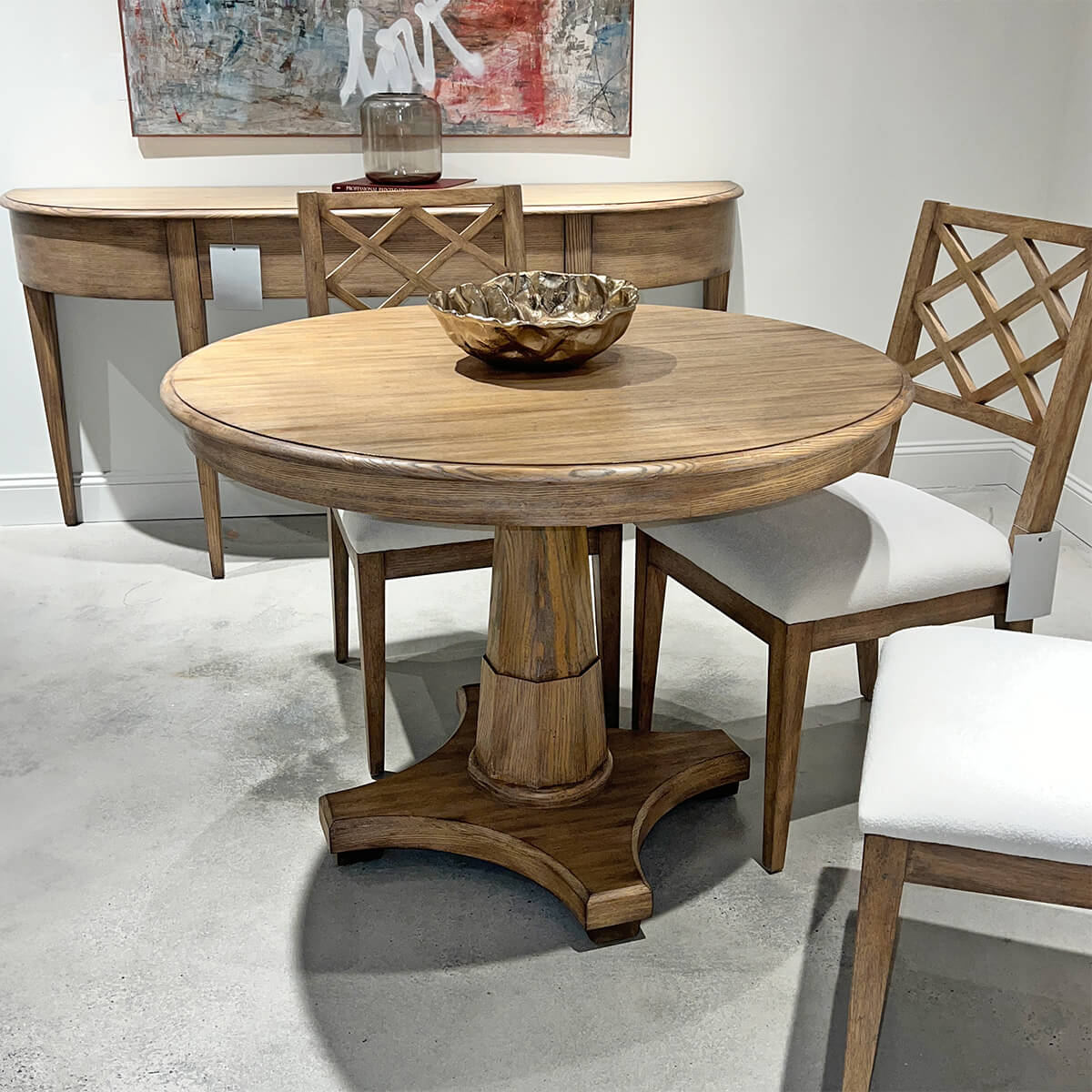 Classic Empire Center Table - Oatmeal - English Georgian America