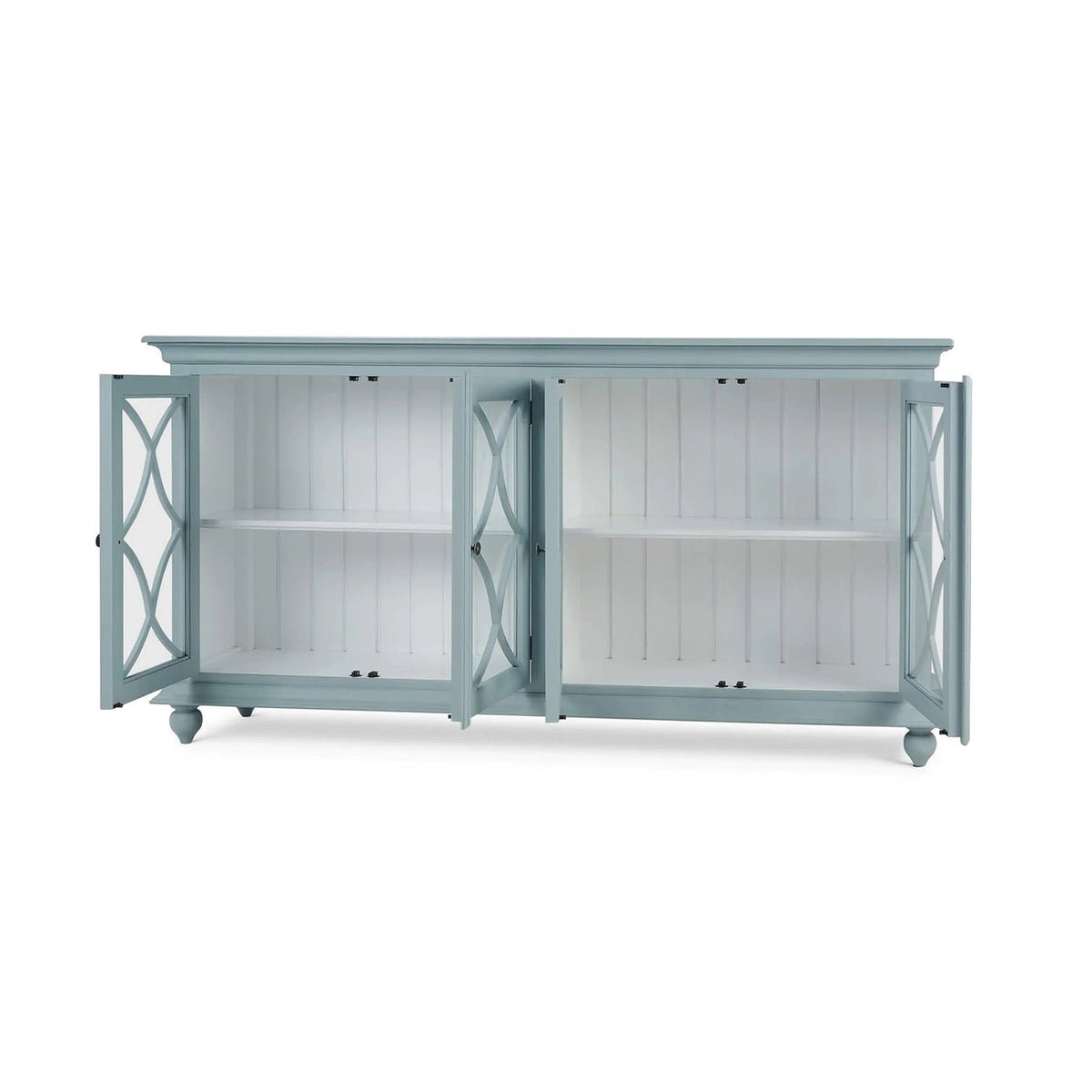 Classic Four Door Credenza - Frosted Blue - English Georgian America