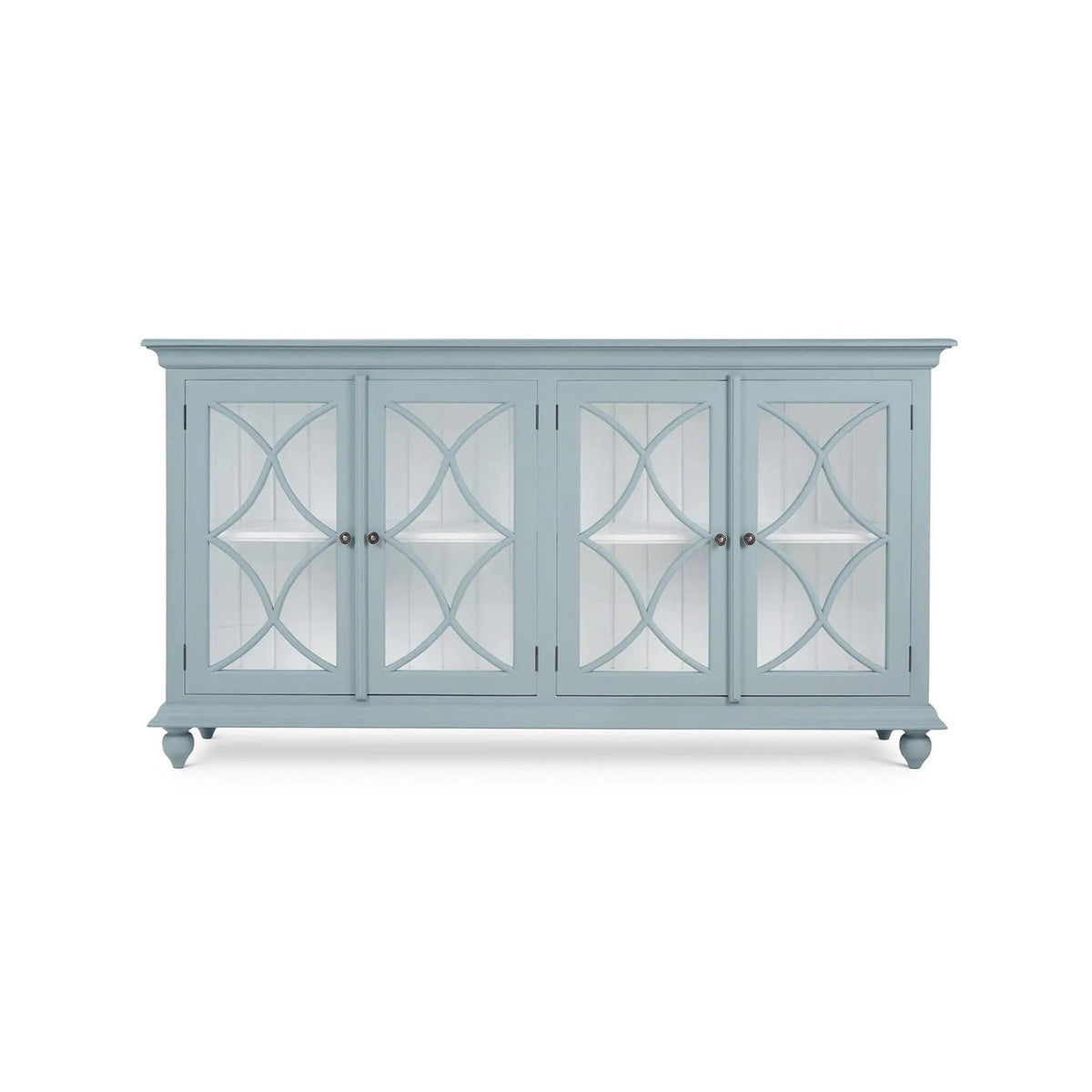 Classic Four Door Credenza - Frosted Blue - English Georgian America