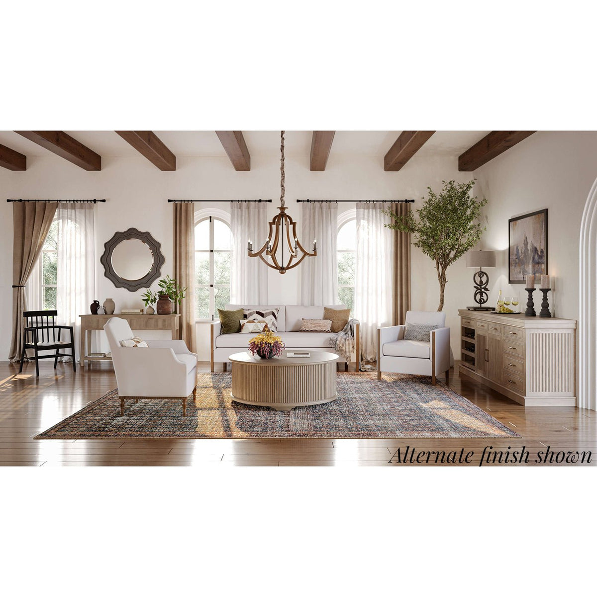 Classic Large Buffet Bar Cabinet - English Georgian America