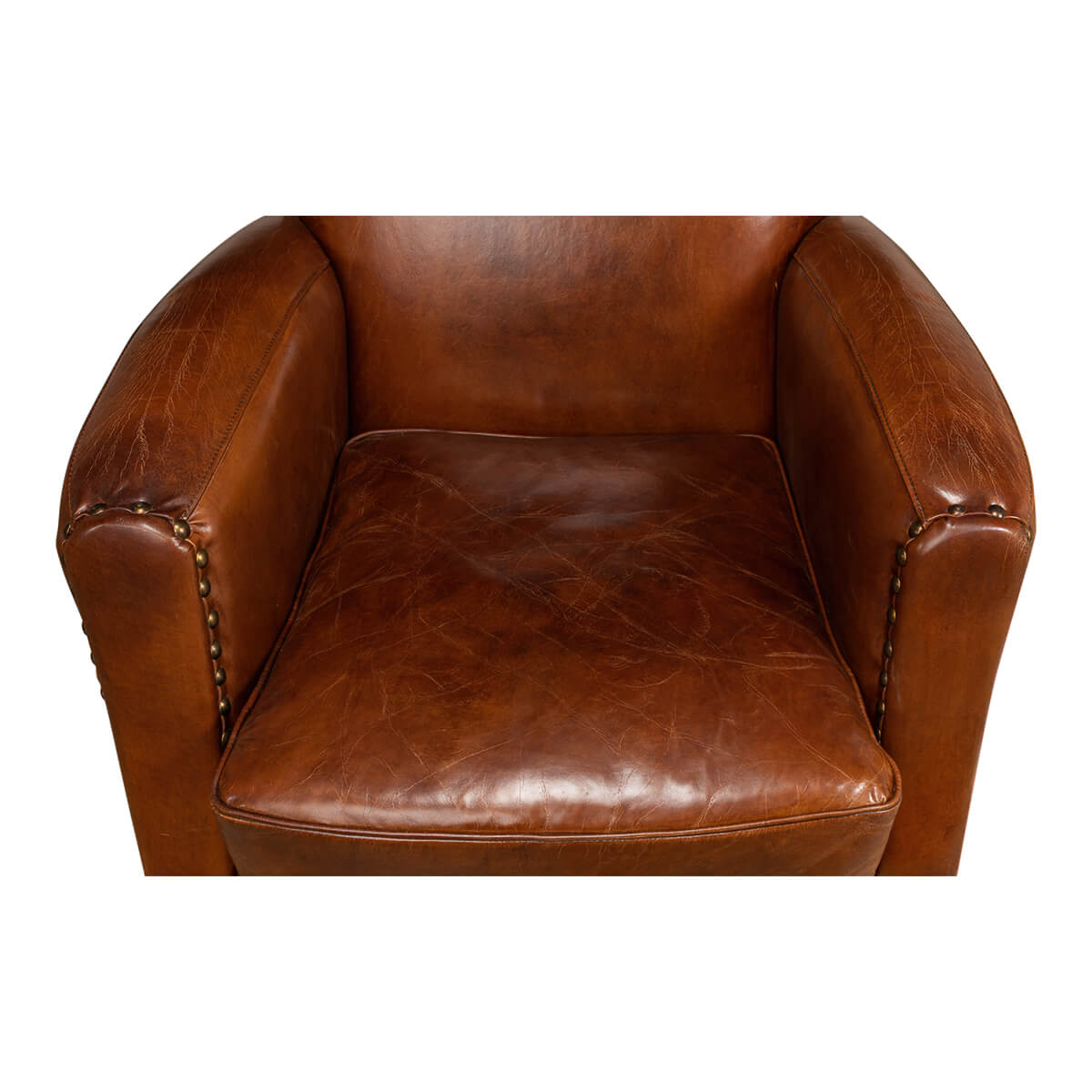 Classic Leather Armchair - English Georgian America