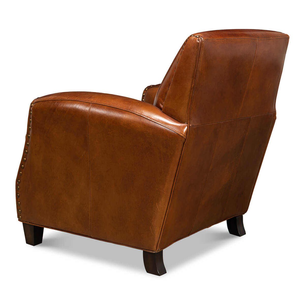 Classic Leather Armchair - English Georgian America