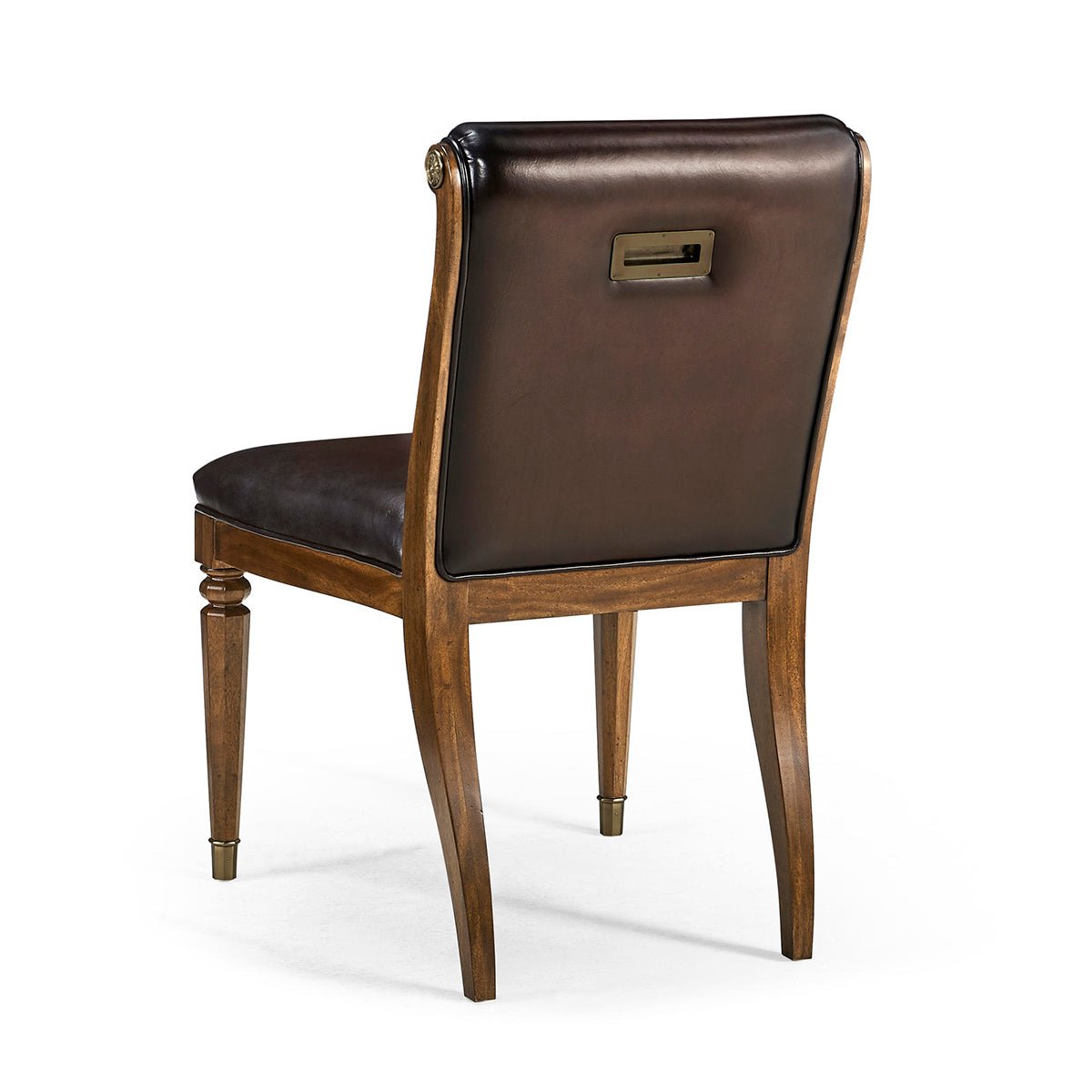 Classic Leather Tufted Dining Chair - English Georgian America