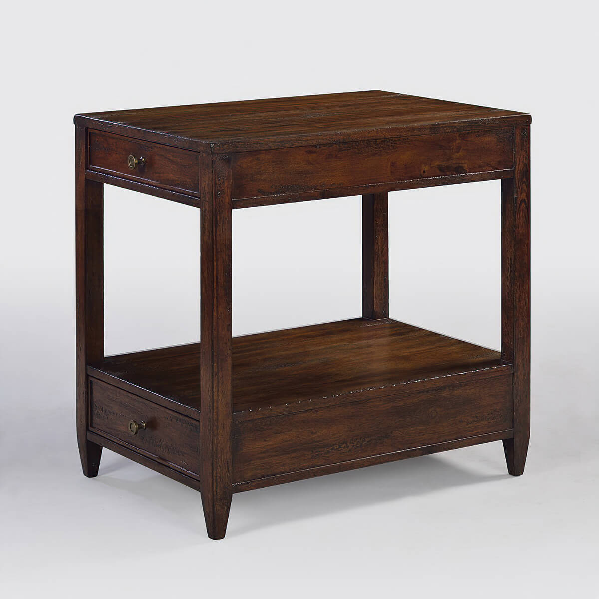 Classic Mahogany Finish Side Table - English Georgian America