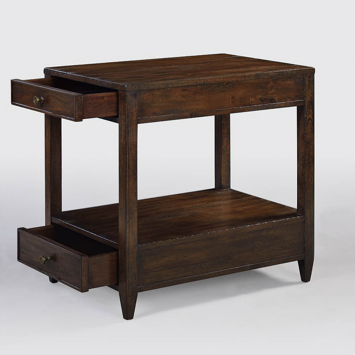 Classic Mahogany Finish Side Table - English Georgian America