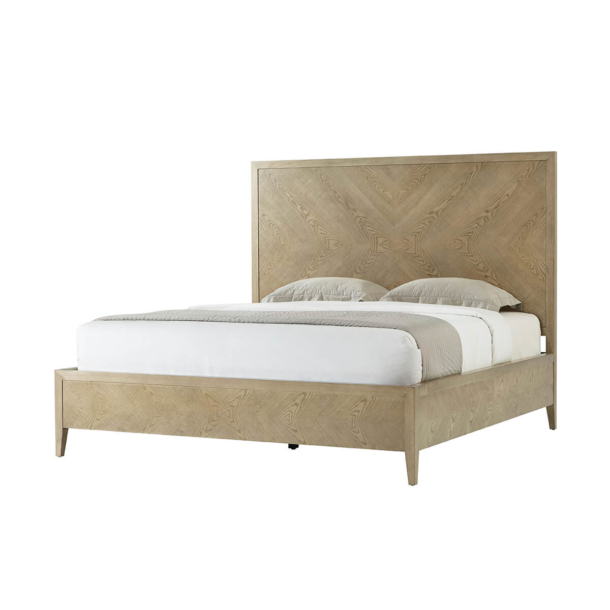 Classic Modern Frame Bed - Light - English Georgian America