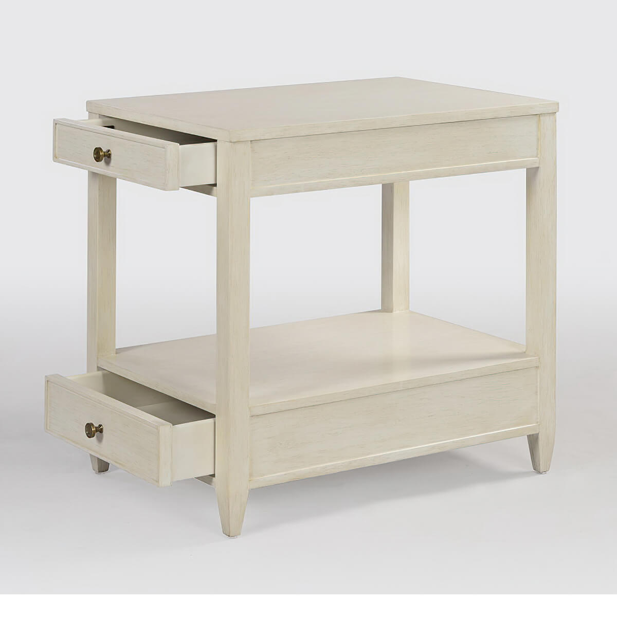Classic Narrow Side Table - Drift White - English Georgian America