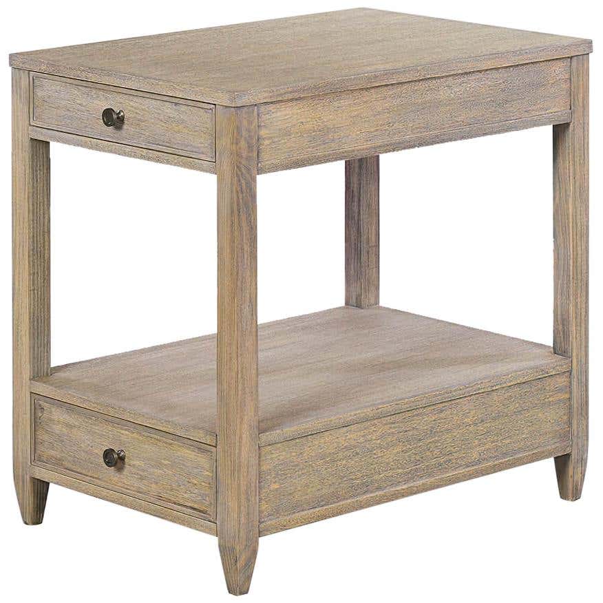 Classic Narrow Side Table - Greyed - English Georgian America
