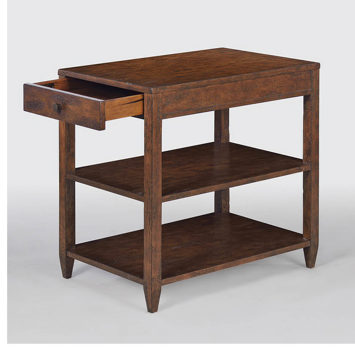 Classic Narrow Side Table Mahogany Finish English Georgian America