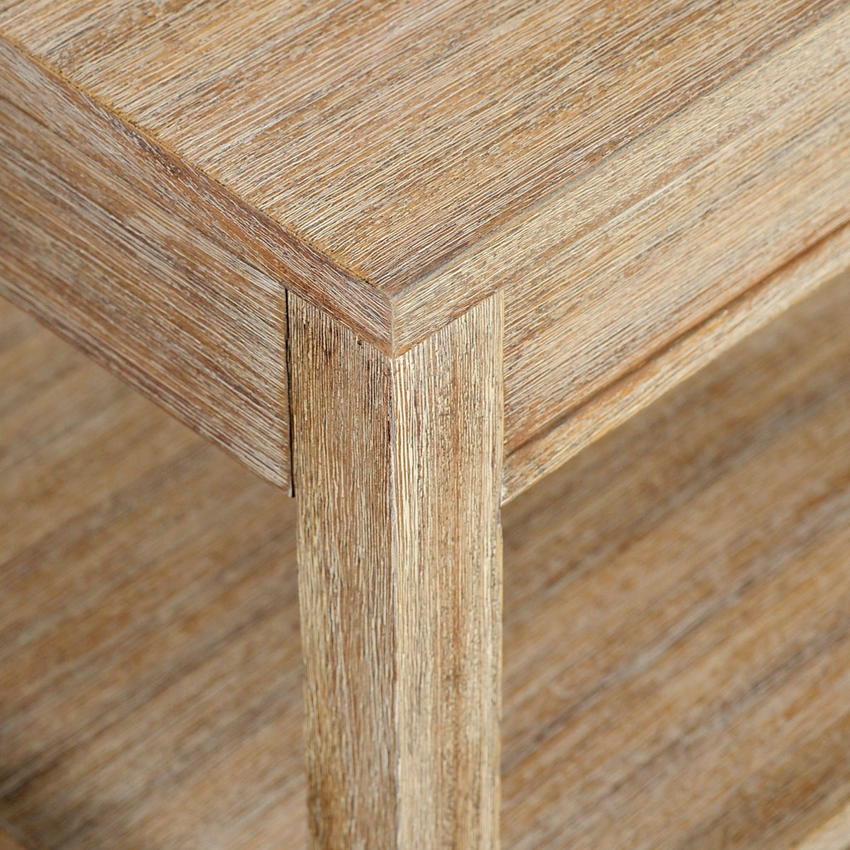 Classic Narrow Side Table with a Weathered Finish - English Georgian America