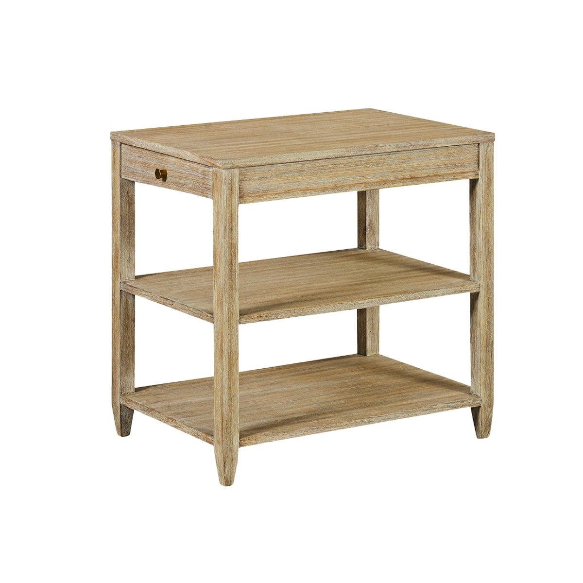 Classic Narrow Side Table with a Weathered Finish - English Georgian America