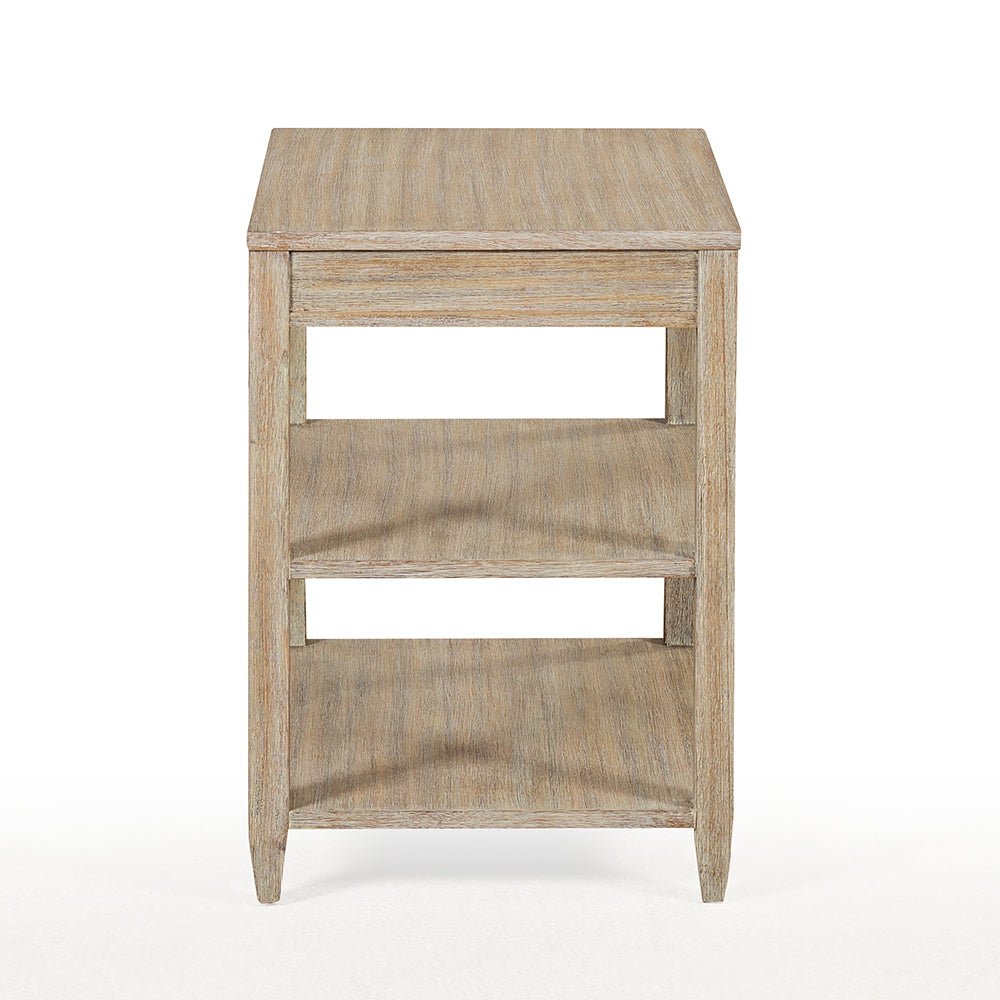 Classic Narrow Side Table with a Weathered Finish - English Georgian America
