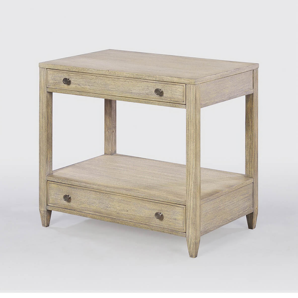 Classic Nightstand - Greyed - English Georgian America
