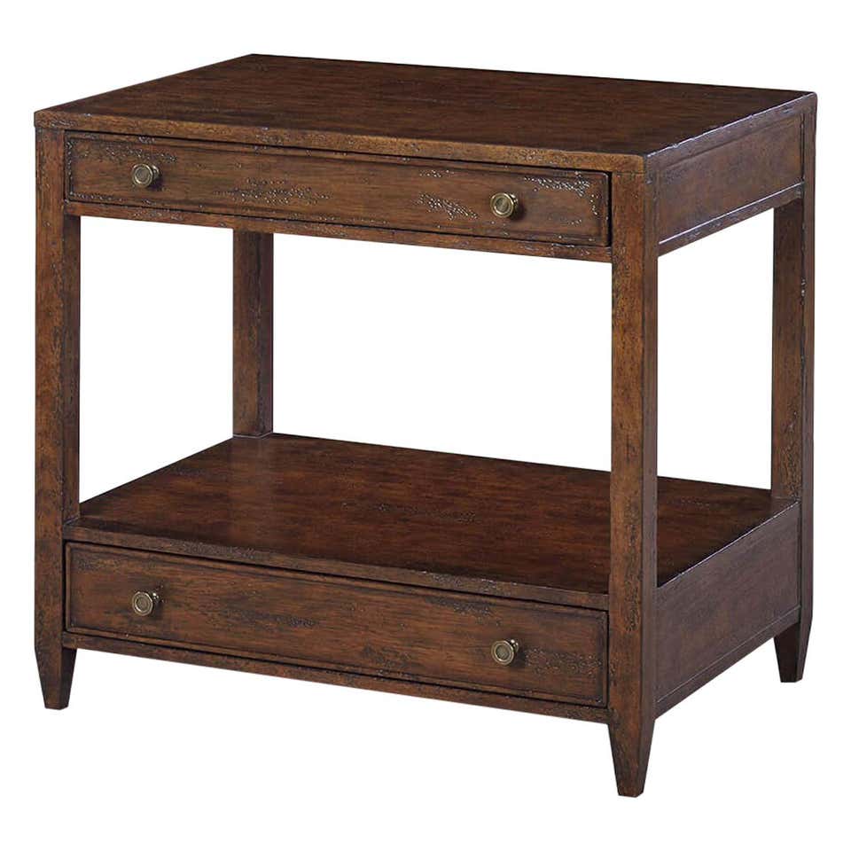 Classic Nightstand - Mahogany Finish - English Georgian America