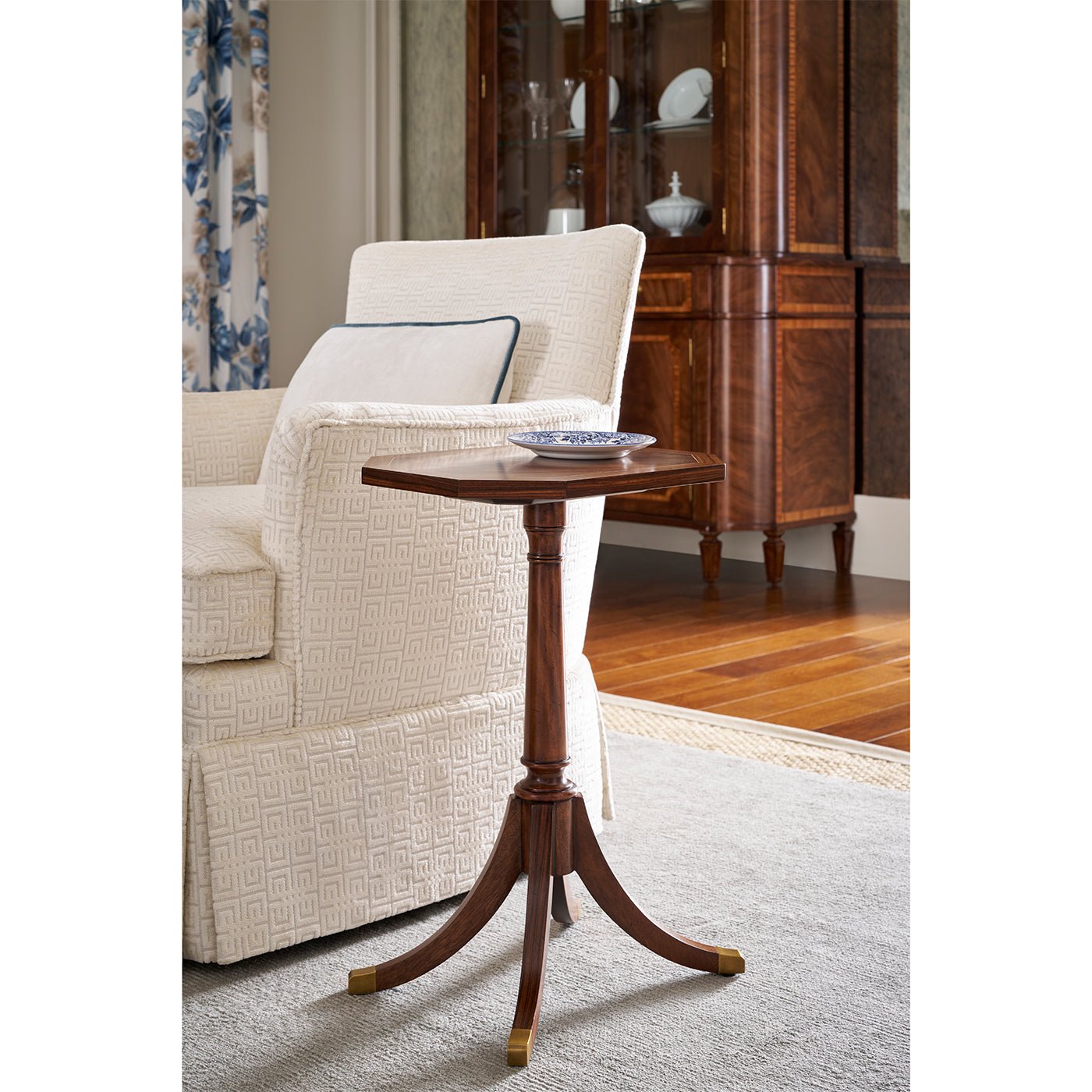 Classic Octagonal Accent Table - English Georgian America