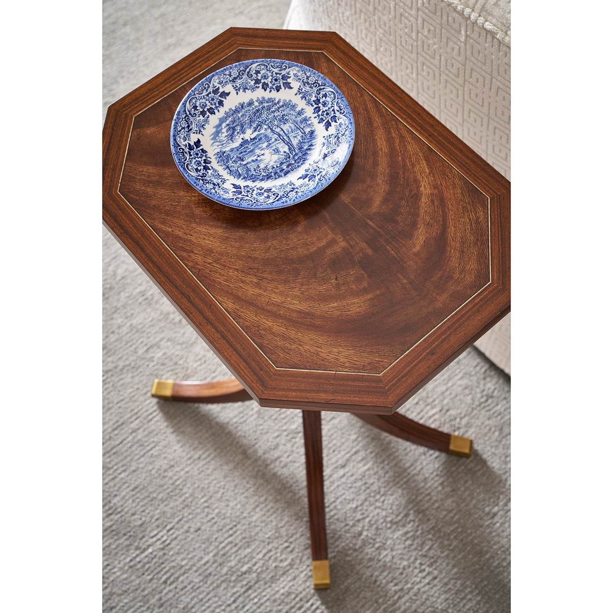 Classic Octagonal Accent Table - English Georgian America