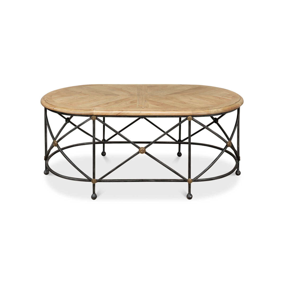 Classic Oval French Cocktail Table - English Georgian America