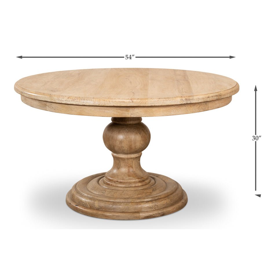 Classic Pedestal Dining Table - English Georgian America